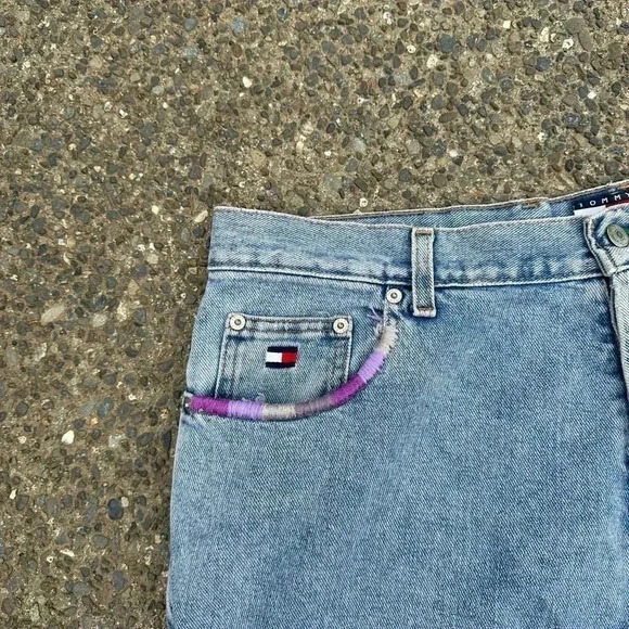 Vintage Tommy Jeans Denim Shorts  Size 38 - Picture 5 of 7